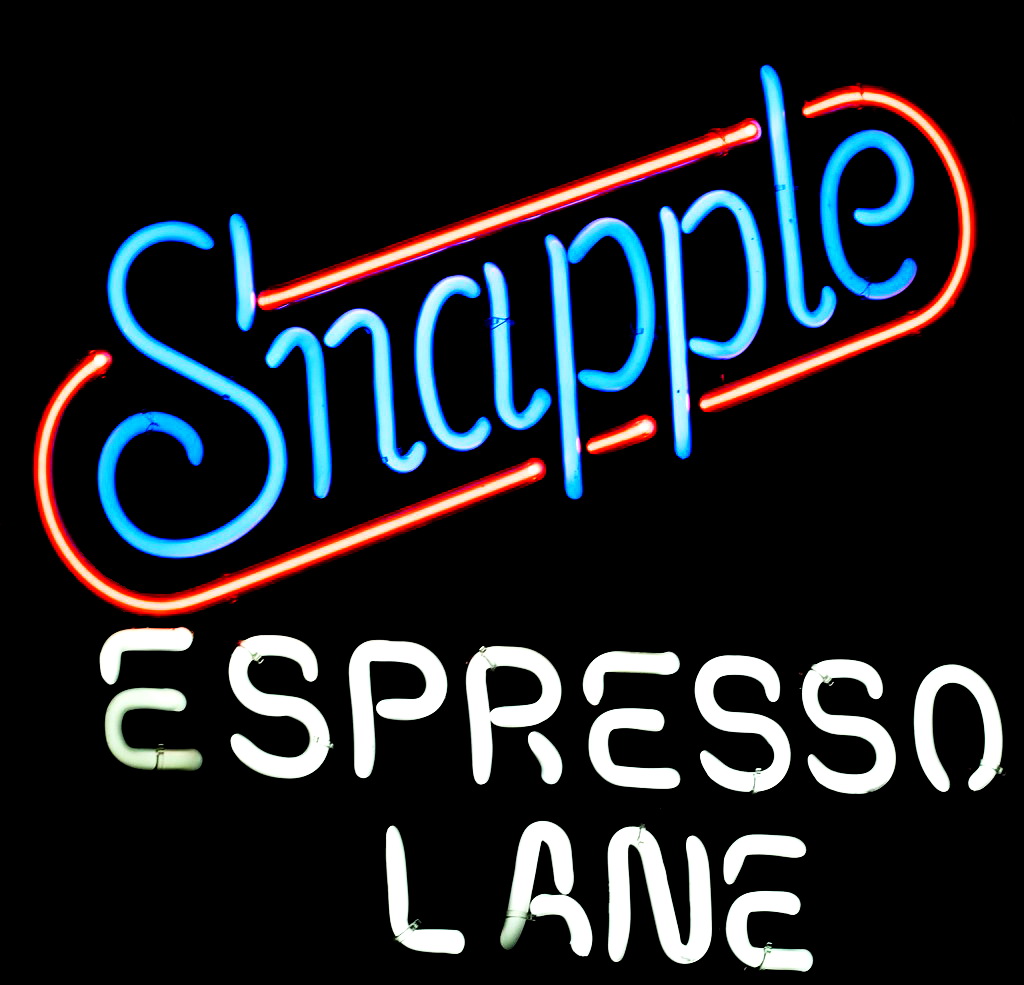 Snapple Espresso Lane Neon Sign
